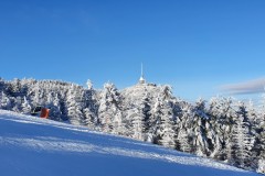 Ještěd- ze sjezdovky Nová skalka